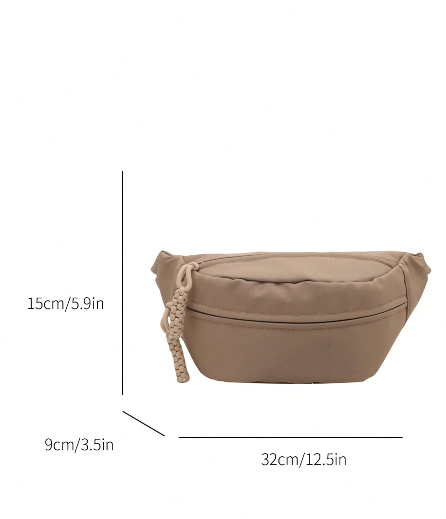 Nylon High Capacity Chest Bag/Waist Bag, Unisex Suitable For Daily, Sports, Running, Travel, Casual Use, Minimalist & Fashionable Women Waist Bag